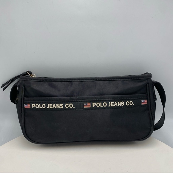Polo Ralph Lauren Handbags - Vintage Ralph Lauren Polo Jeans Co. Navy Blue Small Shoulder Purse bag Y2K